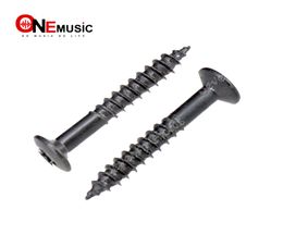 Electric Guitar Humbucker Pickup Ring Mounting ScrewsPickup Frame Fixing screw 2518MM with black Colour of 100pcs7871813