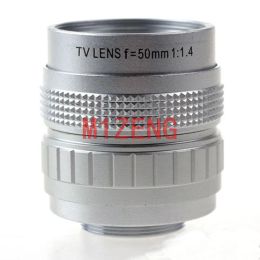 Accessories 50mm F1.4 Cctv Movie Lens C Mount for Canon Eosm Efm Nikon N1 Sony E Olympus Panasonic M43 Fujifilm Fx Samsung Nx Pq Camera