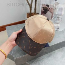 Ball Caps designer Designer Letters Leather Baseball Cap Classic Ladies Men Retro Fashion Hats Casual Hundred Match Sun Hat 1LX0