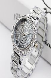 Women039s Watches Women Golden Watch For Lady Luxury Designer Brand Crystal Diamond Bracelet Quartz Wristwatch Relogio Feminino1290847
