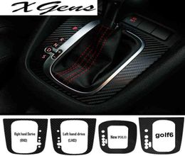 2021 Carbon fiber car automobile gear knob decoration sticker for Golf GTI R SCIROCCO 5 6 Sagitar9097764