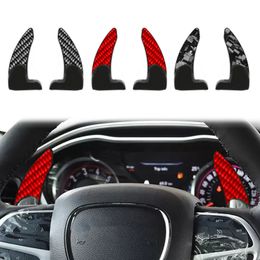 1 Pair Carbon Fibre Car Steering Wheel Gear Shift Paddle Shifter for Dodge Challenger Charge