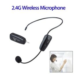 Microphones 2.4G Wireless Lavalier Lapel Microphone Recording Live Interview for Teaching Voice Amplifier