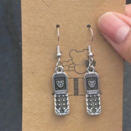 Dangle Earrings Mobile Phone Halloween Costume Accessories Hip Hop Rock Jewelry