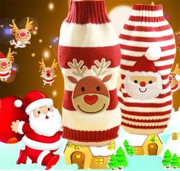 Santa Claus Elk Dog Christmas Sweaters For Small Dogs Winter French Bulldog Sweater Chihuahua Dachshund Jumpers Puppy Clothes 20123637273