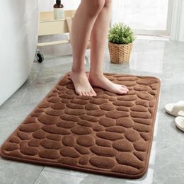 Bath Mats Absorbent Bathroom Rug Quick Dry Mat Washroom Non-slip Foot Thicken Soft Memory Foam Doormats Home Decor