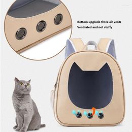 Cat Carriers Clear Pet Carrier Bag Portable Travel Shoulder Breathable Outdoor Backpack For Small Dog Cats Transparent Carryin