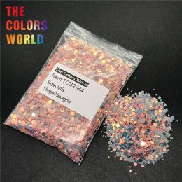 Glitter TCT237 Hexagon Shape Mix Size Nails Glitter Nail Art Decoration Body Glitter Gel Makeup Henna Makeup Handwork DIY Accessoires