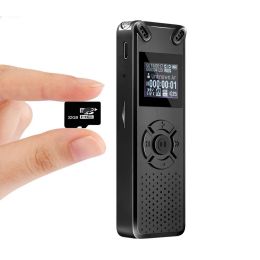 Players Digital Audio Voice Recorder 8GB 16GB Professional Portable Recorder MP3 For Interview Business Support Up to 32G TF Card V91
