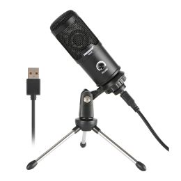 Microphones FREEBOSS Condenser USB Microphone Metal Cardioid Computer Recording Mic Live Gaming Streaming Broadcast Karaoke CM18 For Youtube
