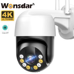 Cameras 4k Wifi Wireless Ip Camera 8mp Hd Outdoor Ptz Camera Ai Auto Tracking Security Camera 5mp 3mp 1080p H.265 P2p Surveillance Icsee