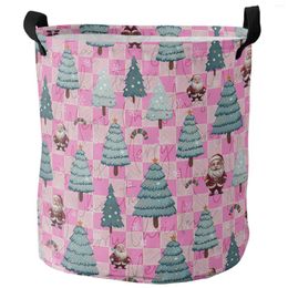 Laundry Bags Christmas Tree Snowflakes Dirty Basket Foldable Home Organiser Clothing Kids Toy Storage