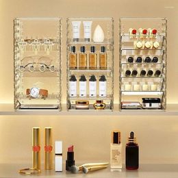 Storage Boxes Transparent Cosmetics Box Bedroom Makeup Organiser Desktop Make Up Brush Holder Lipstick Rack Shelf