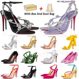 christian louboutin red bottom high heels Heels Dress Shoes Designers High Heel Luxurys Pump Women Platform Peep-toes Sandals Sexy Red Sole 8cm 10cm 12cm Sneaker size 35-42