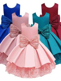 Children039s Clothing Christmas Party New Year Girls Princess Tutu Sequins Baby Girl Dress Newborn Come 1 2 Years Gowns Clothes7542552