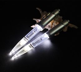 2PCS PACK 2 in 1 LED Light Up Pen with Extra Black Refills and Batteries Blue White Red Green Lighting Available7319146