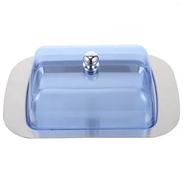 Dinnerware Sets Butter Dish Stainless Steel Home Tableware Practical Holder Storage Reusable