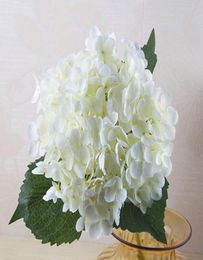 300pcs 55cm Artificial Hydrangea Flower Head Fake Silk Single Real Touch Hydrangeas 15 Colours for Wedding Centrepieces Home Decora7132503