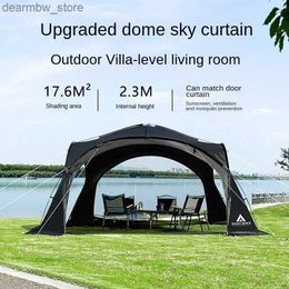 Tents and Shelters YOUSKY Outdoor Tent Black Coated Zipper Dome Canopy Camping Sunshade and Sun Protection Tent pavillons outdoor L48