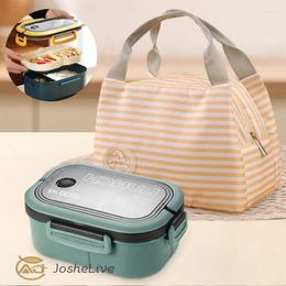 Dinnerware Lovely Picnic Bag Division Fresh-keeping Lunch Kitchen Bar Supplies Bento Ice Pack Stripes