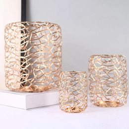 Candle Holders 3Pcs Rustic Wire Holder Candlestick Stand Tealight Ornament Crafts For Party Wedding Dinner Home Decor