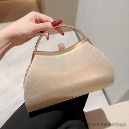 Evening Bags Pleated Evening Handbag Women Top Handle Glitter Day Clutch Ladies Wedding Dinner Dressed Clip Bag Diamond Party Purse Gold