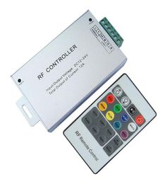 12A Wireless RGB Led RF 20keys remote controller Aluminium housingDC12V24V rgb controller for RGB Strip and Module6368152