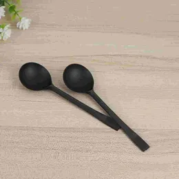 Disposable Flatware Cupcake Spoon Dessert Eating Spoons Plastic Mini Stainless Steel Forks