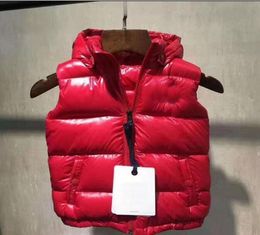 2020 brand children winter down vest feather weskit jackets kids casual vests coat down coat outer wear size1001502597280