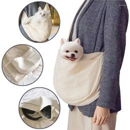 Cat Carriers Carrier Bags Puppy Handmade Small Pet Dog Outdoor Travel Handbag Canvas Single Tote Shoulder Bag For Pets Supplies