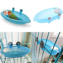 Other Bird Supplies 1pcs Can Be Fixed Small Bath Tub Toy Mirror With Pet