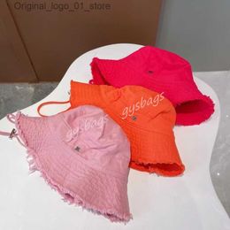 Wide Brim Hats Bucket designer bucket hat String Flat cap Adjustable caps buckets hats Fashion Sunhat Summer Beach with Letters for men women Q240408