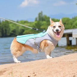 Dog Apparel Summer Cooling Vest Harness Reflective Quick Release Pet Clothes Cool Jacket For Small Medium Large Accessories