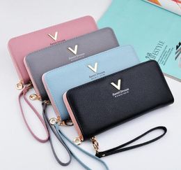 Phone Purses Women Wallets Big Female Purse Leather Brand Retro Ladies Long Woman Card Ctch Double Zipper Wallet20797783991720