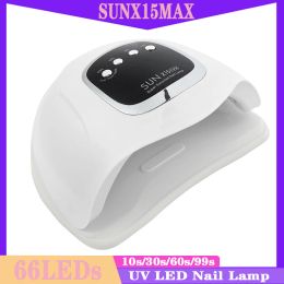 Dryers Professional SUN X15 Max Lampara UV LED Nail Lamp Fast Drying Nails Gel Polish With Motion Sensing Lamp for Manicure Home Salon