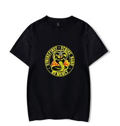 Men039s TShirt Cobra Kai Vintage Cotton Tee Shirt Short Sleeve Karate Kid T Shirt Crew Neck Tops Plus Size Clothing for Male8911110