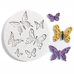 Baking Moulds 3D Sugar Craft Fondant Cake Decorations Dessert Butterfly Silicone Mold Tool Chocolate Mould