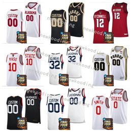 Custom DJ Burns Jr. NC State Basketball 2024 Final Four Jersey 23 Mohamed Diarra 0 DJ Horne 34 Ben Middlebrooks 2 Kam Woods Custom Stitched NC State Youth Men Jerseys