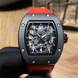 Luxury Watches Replicas Richadmills Automatic Chronograph Wristwatch Full Automatic Movement Rubber Belt 43mm Designer Waterproof Wristwatches Stainless Stee