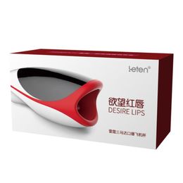 Leten Male Oral Masturbator Simulating Sucking Tongue Licking Sex Machine Smart Heating Voice Interaction Adult Sex Toys for Men2462852