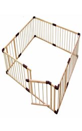 Brand Baby Game Fence Crawl Guardrail Safe Hurdles Baby Real Wood solid Play fence baby playpen game guard panel wood fence SH19098359867