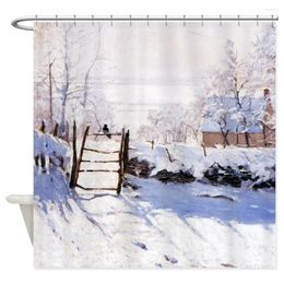 Shower Curtains Custom Claude The Magpie Decorative Fabric Curtain