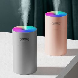 Humidifiers Air Humidifier Air Freshener Oil Diffuser Usb Mini 270ml Ultrasonic Romantic Light Mist Maker Purifier Aromatherapy for Home Car