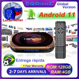 Box TV BOX Android 11.0 HK1RBOX X4 Amlogic S905X4 8K 4G 32/ 64GB 3D Wifi 2.4G 5G HK1 RBOX X4 Media Player Smart TV Set Top Box 2022