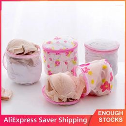 Laundry Bags Pouch Encrypted Home Storage Sock Washing Organiser Lanyard Design Mesh Fabric Bras Protector Net Thick