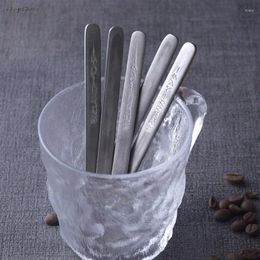 Coffee Scoops Stainless Steel Stirrer Japaness Style Creative Mixing Cocktail Stirrers Sticks For Wedding Party Bar Manual Rod