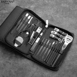 Kits 10/22/30Pcs Nail Cuticle Nipper Pedicure Care Tool Dead Skin Scissor Manicure Set Stainless Steel Nail Clippers With Case