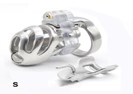 devices cock cages penis restraint new design stainless steel short CB lock6542855