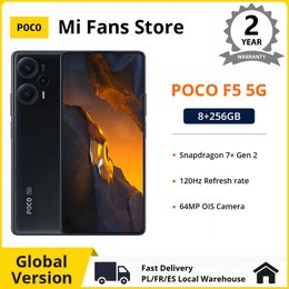 Version Global POCO F5 5G Snapdragon 7+gen 2 Octa Core 6.67" 120hz AMOLED Dotdisplay 64MP Triple Camera with OIS NFC 67W 5000mah 10hz