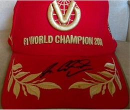 Michael Schumacher Red Signatured Signatured Autographed Cap Hüte Größe einstellbar einsgrößen Anpassung All4180262